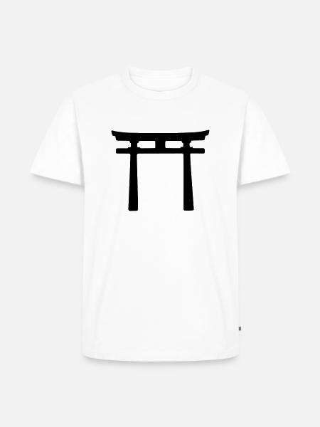 Japanese Torii design - Men's Premium Organic T-Shirt - white