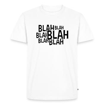 Comic Blah disant - T-shirt Premium bio Homme - blanc - Devant - Nico (187cm)