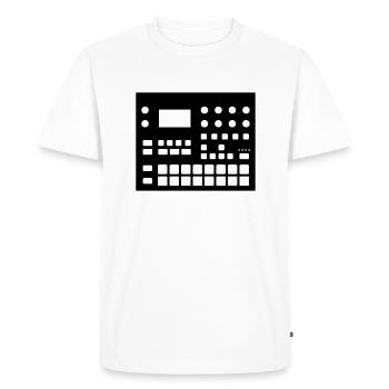Electron Digitakt - T-shirt Premium bio Homme - blanc - Devant - Nico (187cm)