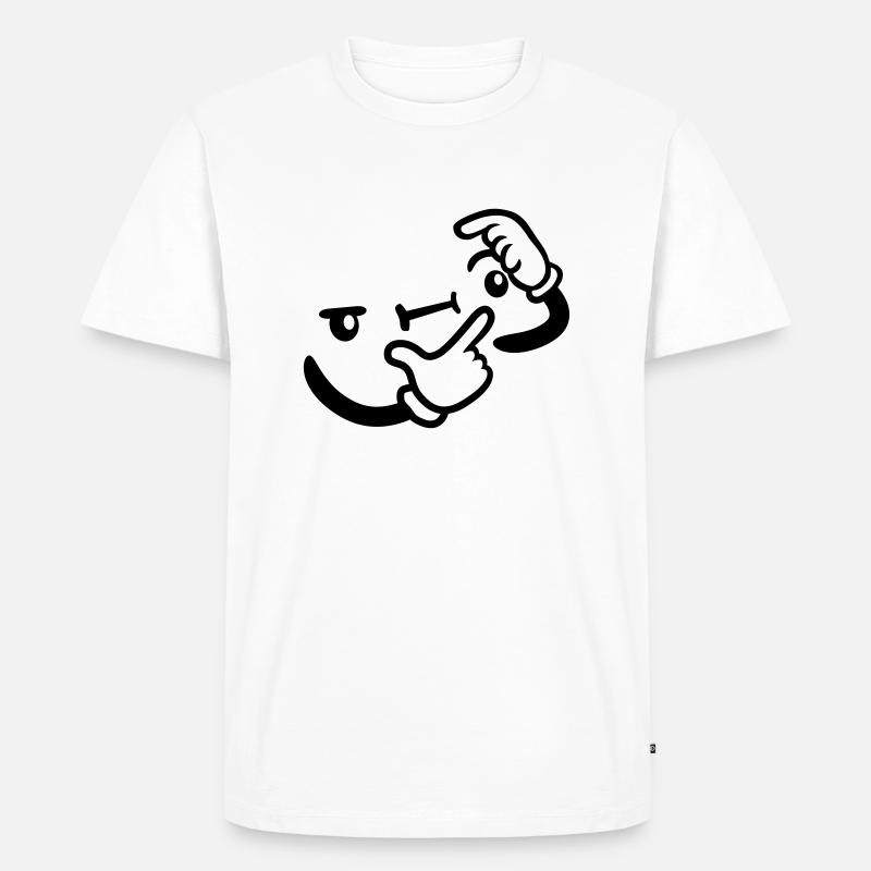 Geste de réflexion - T-shirt Premium bio Homme - blanc