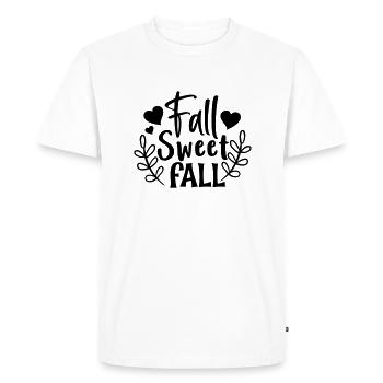 Automne doux automne 01 - T-shirt Premium bio Homme - blanc - Devant - Nico (187cm)