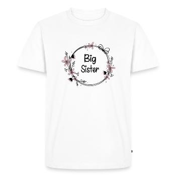 Grande Sœur - T-shirt Premium bio Homme - blanc - Devant - Nico (187cm)