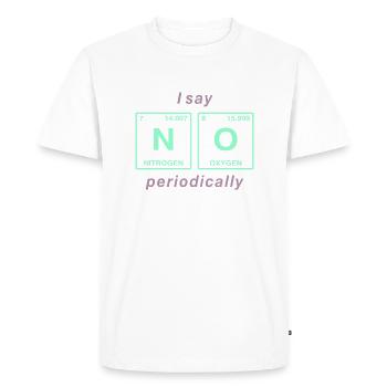 Je dis NON peropdiquement - ne soyez pas un béni-oui-oui! - T-shirt Premium bio Homme - blanc - Devant - Nico (187cm)