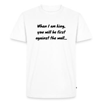 Paranoid Android - Rock - Punk - Men's Premium Organic T-Shirt - white - Front - Nico (187cm)