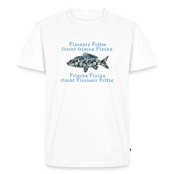 fischers fritze e 107 - T-shirt Premium bio Homme - blanc - Devant - Nico (187cm)