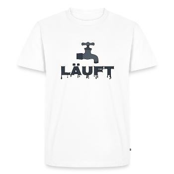 Faucet running - Men's Premium Organic T-Shirt - white - Front - Nico (187cm)