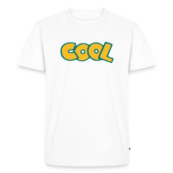 frais - T-shirt Premium bio Homme - blanc - Devant - Nico (187cm)