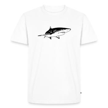 Hai - Vintage Vector Design - T-shirt Premium bio Homme - blanc - Devant - Nico (187cm)