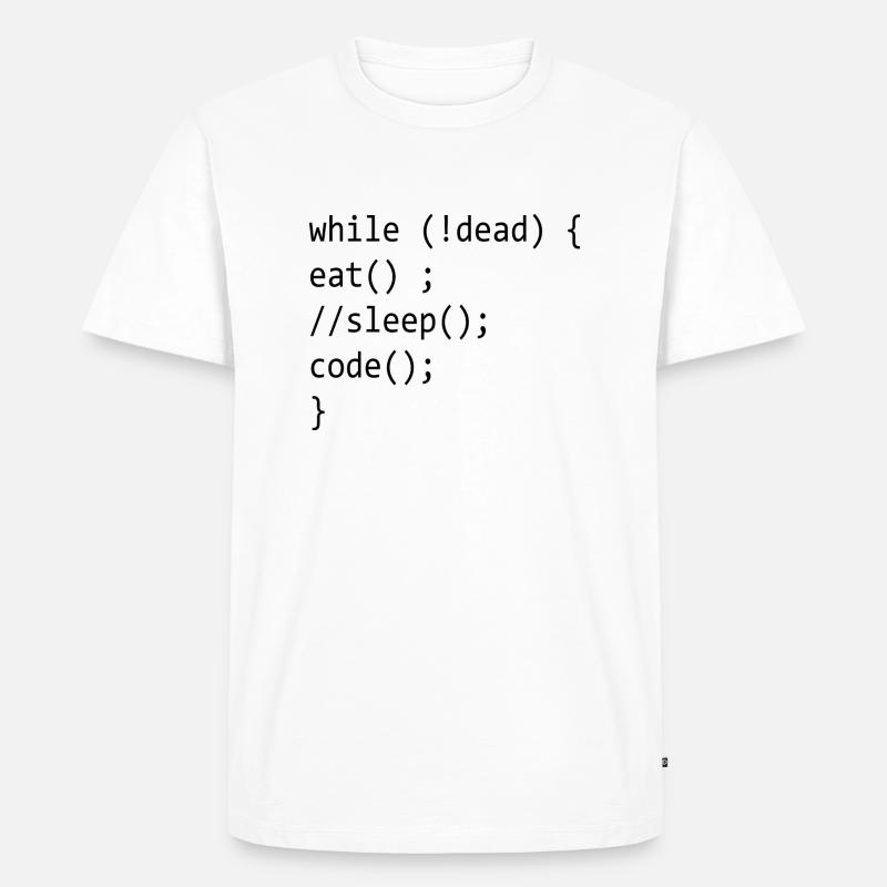 Code Admin Informatik Nerd Programming - Männer Premium Bio T-Shirt - Weiß