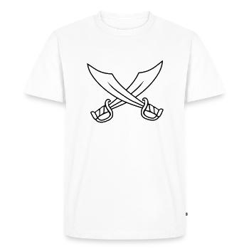 Weapons 2 Sabers - Men's Premium Organic T-Shirt - white - Front - Nico (187cm)