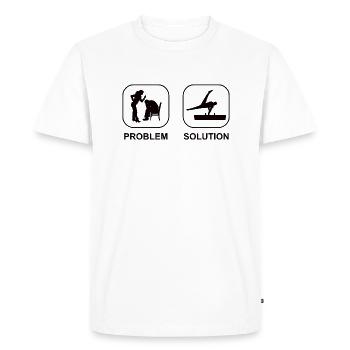 Gymnastique Plancher Gymnastique Gymnastique Gymnastique Gymnastique Gymnastique - T-shirt Premium bio Homme - blanc - Devant - Nico (187cm)