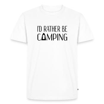 I'd Rather Be Camping - Men's Premium Organic T-Shirt - white - Front - Nico (187cm)