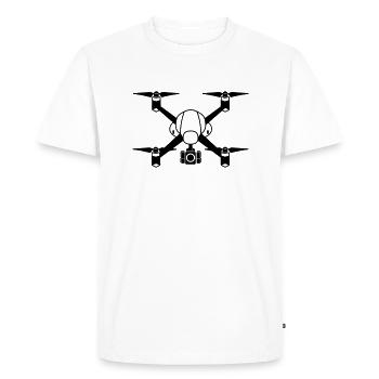drone - T-shirt Premium bio Homme - blanc - Devant - Nico (187cm)