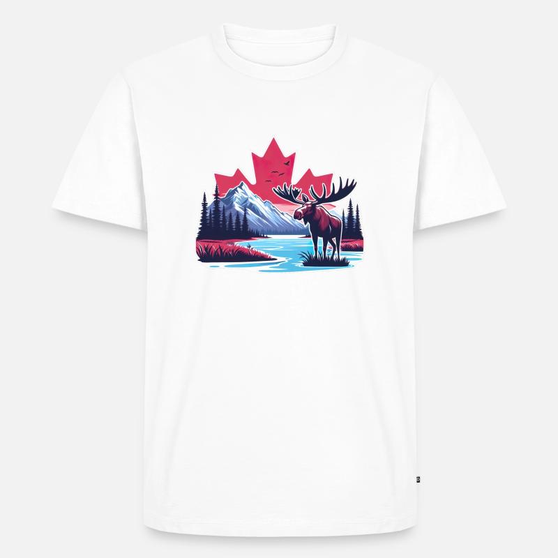 Kanada 22 - Männer Premium Bio T-Shirt - Weiß