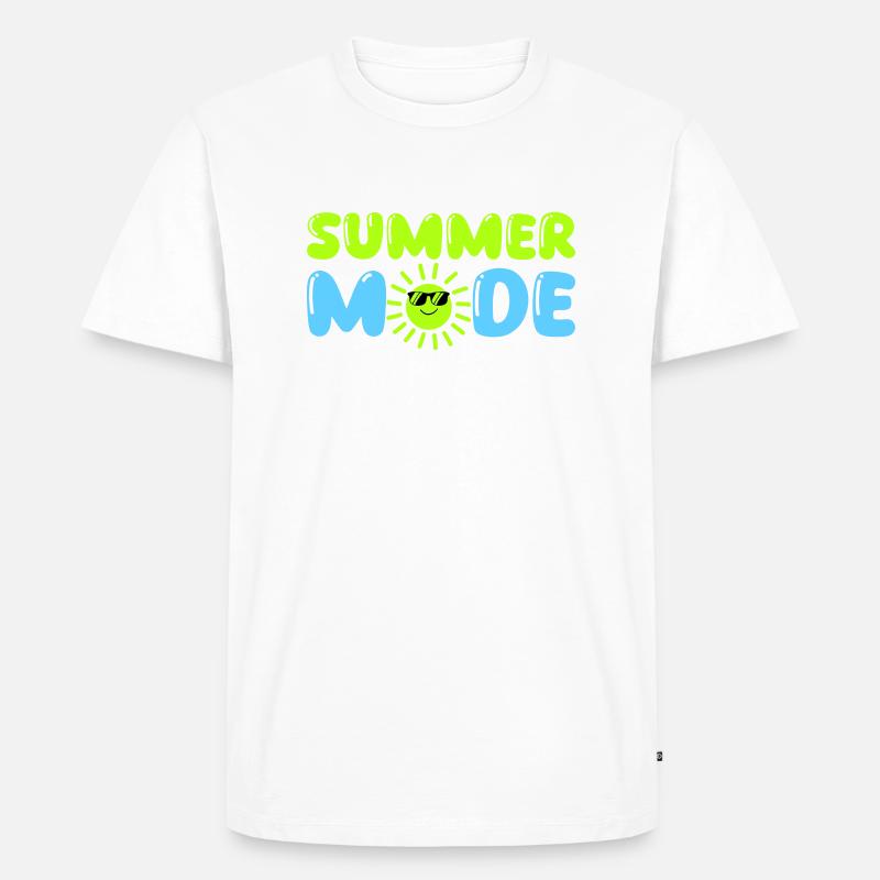 summer mode - Männer Premium Bio T-Shirt - Weiß