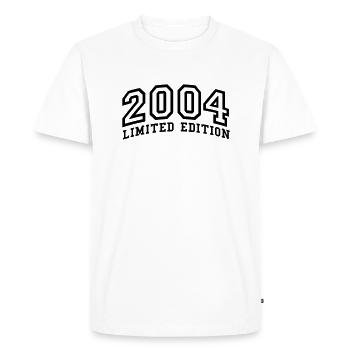 2004 Limited Edition Birthday - Men's Premium Organic T-Shirt - white - Front - Nico (187cm)