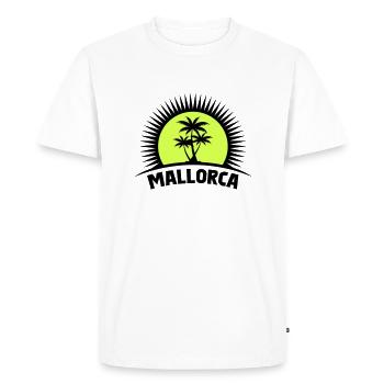 Majorca - Men's Premium Organic T-Shirt - white - Front - Nico (187cm)