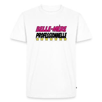 PROFESSIONAL mother-in-law - Men's Premium Organic T-Shirt - white - Front - Nico (187cm)