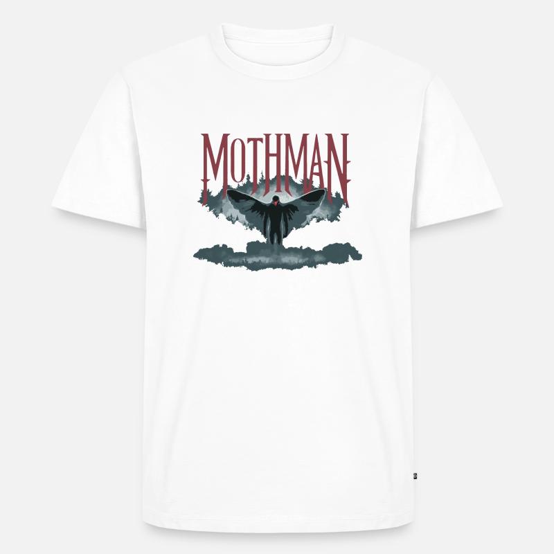 MOTTENMANN - Männer Premium Bio T-Shirt - Weiß