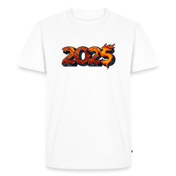 2025 - T-shirt Premium bio Homme - blanc - Devant - Nico (187cm)