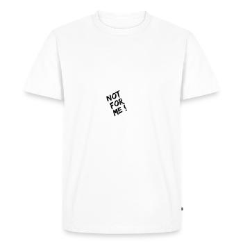 Modern Design, not for me !! - Männer Premium Bio T-Shirt - Weiß - Vorne - Nico (187cm)