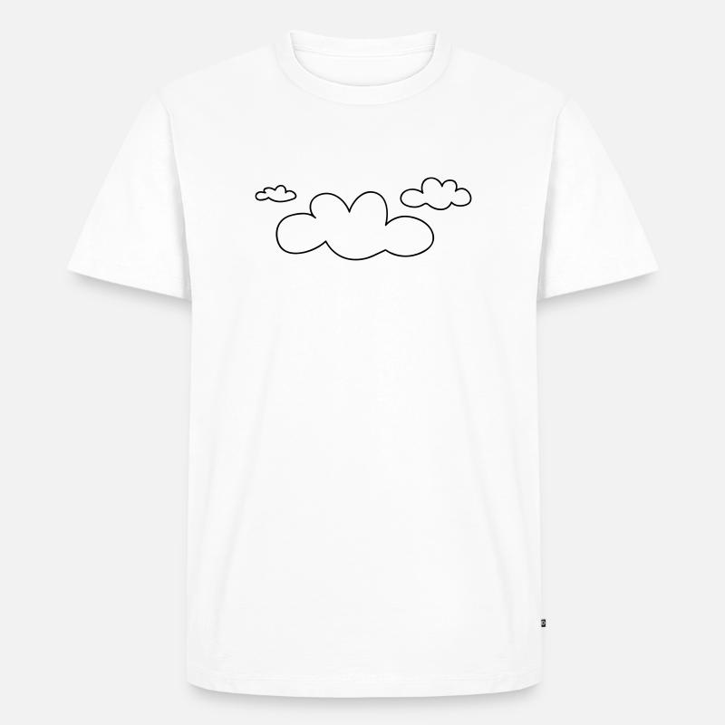 open_clouds - T-shirt Premium bio Homme - blanc