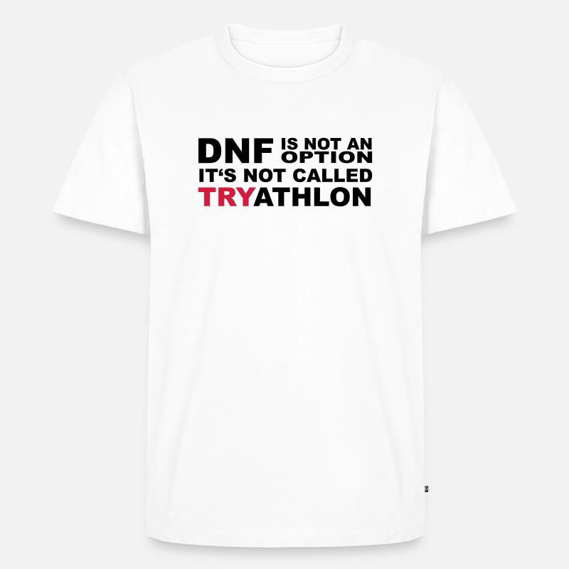TRYATHLON - Männer Premium Bio T-Shirt - Weiß
