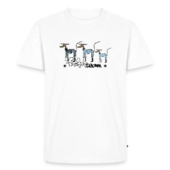 équipe de mode - T-shirt Premium bio Homme - blanc - Devant - Nico (187cm)