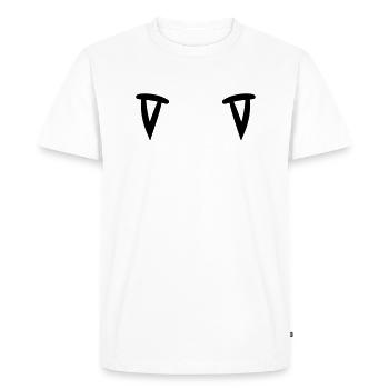 cool 2 vampire zaehne tranchant déguisement - T-shirt Premium bio Homme - blanc - Devant - Nico (187cm)