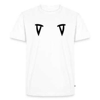 2 vampire zaehne épicé habiller - T-shirt Premium bio Homme - blanc - Devant - Nico (187cm)