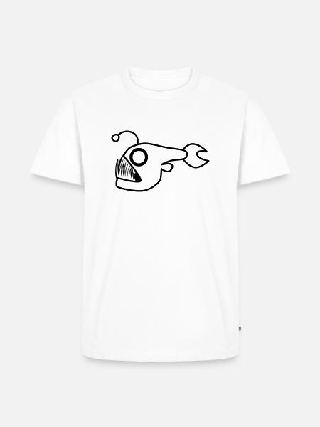 fish - Men's Premium Organic T-Shirt - white