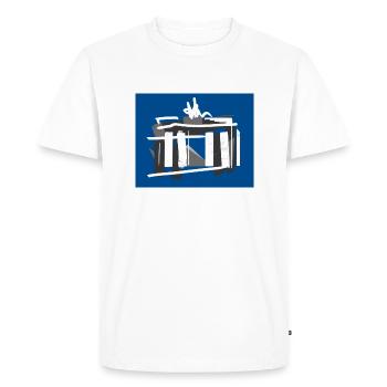 Brandenburg Gate - Men's Premium Organic T-Shirt - white - Front - Nico (187cm)