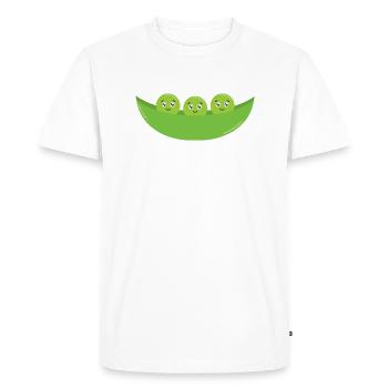 pois Français - T-shirt Premium bio Homme - blanc - Devant - Nico (187cm)