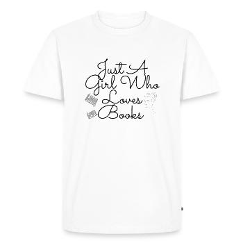 Livre - T-shirt Premium bio Homme - blanc - Devant - Nico (187cm)
