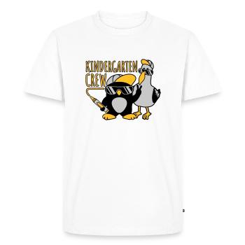 Équipage de maternelle Seagull Penguin - T-shirt Premium bio Homme - blanc - Devant - Nico (187cm)