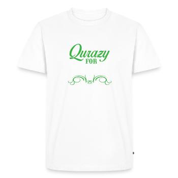 qurazy for quinoa - Men's Premium Organic T-Shirt - white - Front - Nico (187cm)