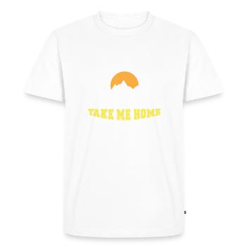 Mountaineer Take Me Home - Men's Premium Organic T-Shirt - white - Front - Nico (187cm)