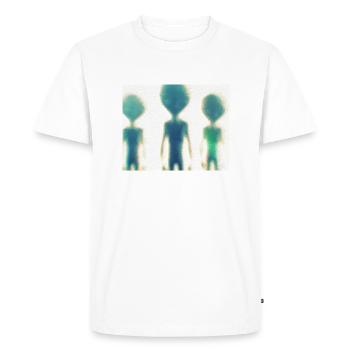 Aliens - Men's Premium Organic T-Shirt - white - Front - Nico (187cm)