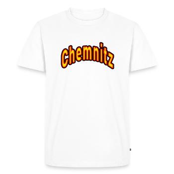 Chemnitz - Men's Premium Organic T-Shirt - white - Front - Nico (187cm)