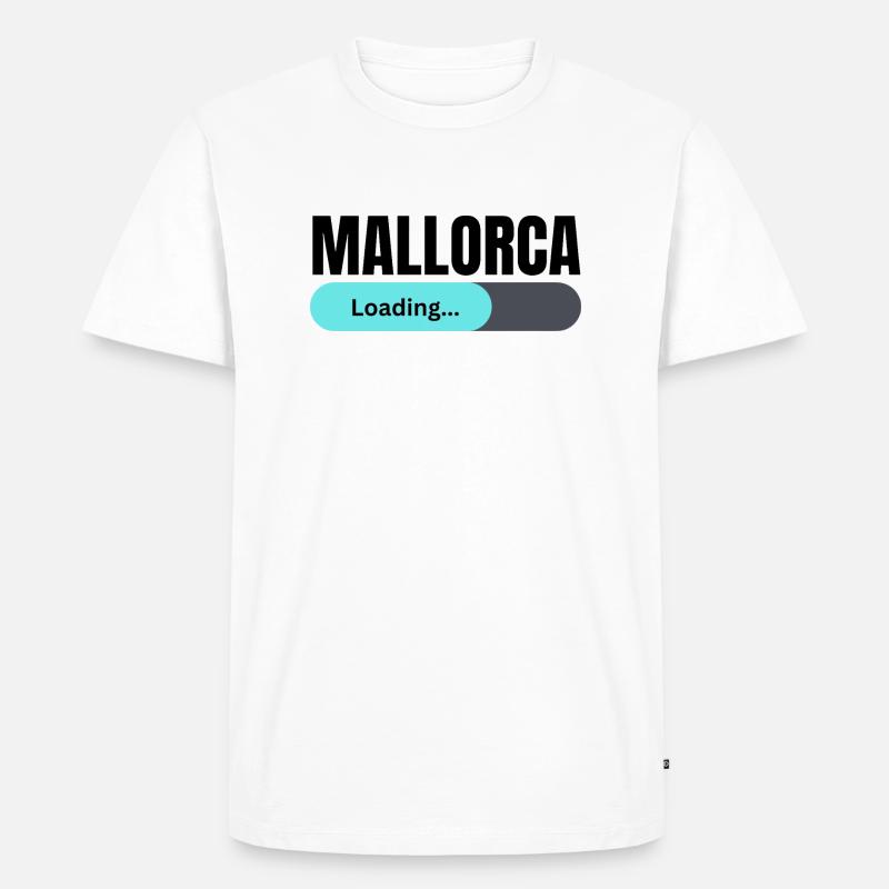 MALLORCA is loading - Männer Premium Bio T-Shirt - Weiß