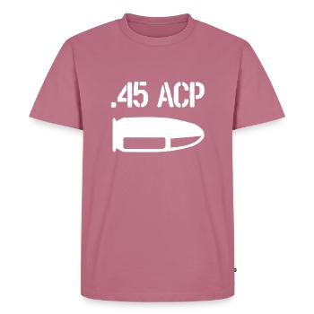 Cartridges and Ammunition 45 ACP - Men's Premium Organic T-Shirt - mauve - Front - Nico (187cm)