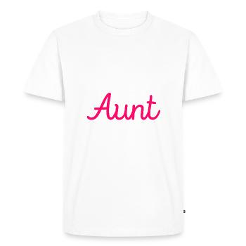 I'm The Favorite Aunt, New Aunt - Men's Premium Organic T-Shirt - white - Front - Nico (187cm)