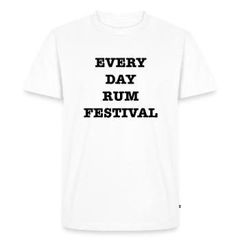 Every Day RUM Festival - Men's Premium Organic T-Shirt - white - Front - Nico (187cm)