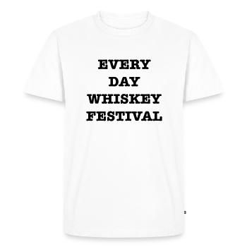 Every Day Whisky Festival - Men's Premium Organic T-Shirt - white - Front - Nico (187cm)