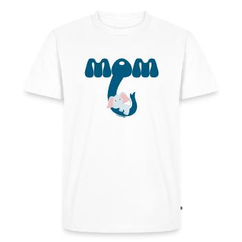 MAMAN! - T-shirt Premium bio Homme - blanc - Devant - Nico (187cm)