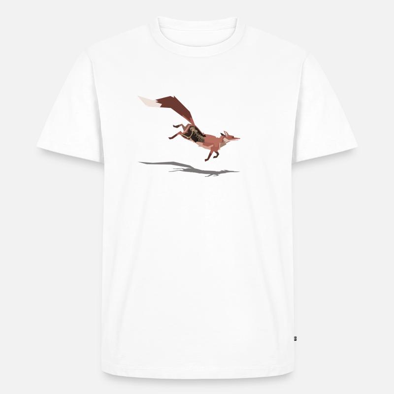 Fuchs und Vergänglichkeit - Männer Premium Bio T-Shirt - Weiß