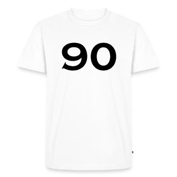 90 - T-shirt Premium bio Homme - blanc - Devant - Nico (187cm)