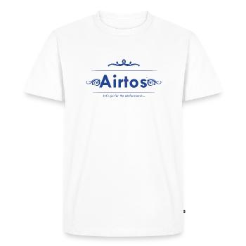 AT DESIGN TOUT BLEU - Men's Premium Organic T-Shirt - white - Front - Nico (187cm)