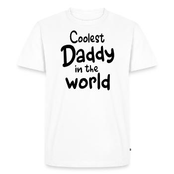 Papa cool monde Meilleur Père Cadeau idée cool - T-shirt Premium bio Homme - blanc - Devant - Nico (187cm)