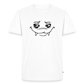 monstre - T-shirt Premium bio Homme - blanc - Devant - Nico (187cm)